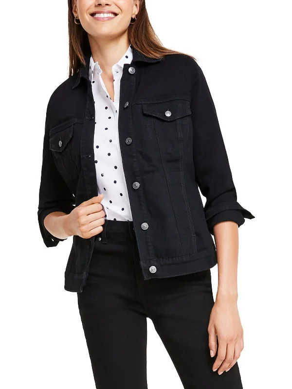 Amanda Womens Lightweight Stretch Denim Jacket