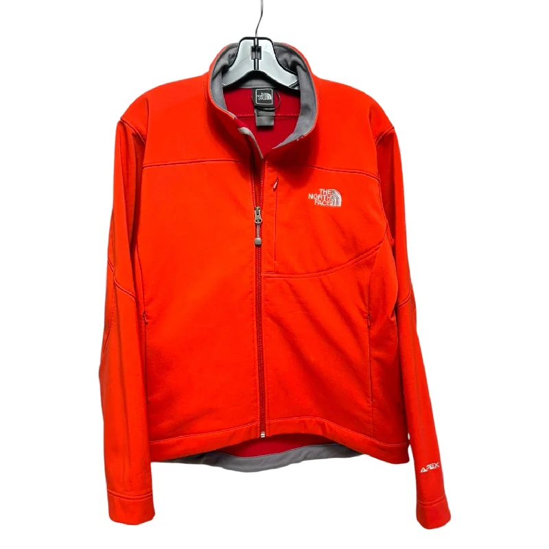 Athletic Jacket By The North Face In Orange, Size: L