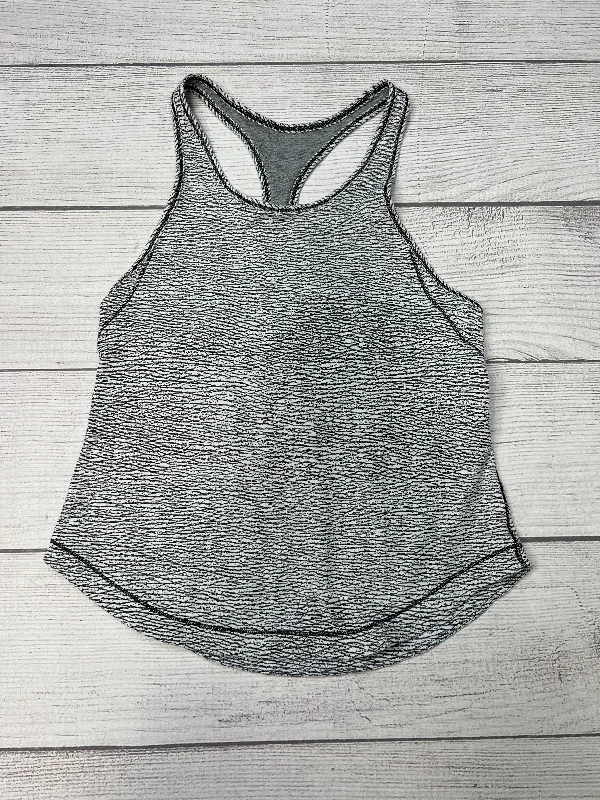 Athletic Tank Top By Lululemon In Black White, Size: S