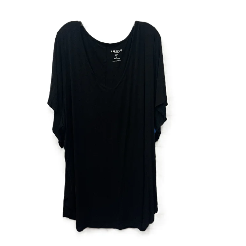 Top Short Sleeve By Torrid In Black, Size: 6x