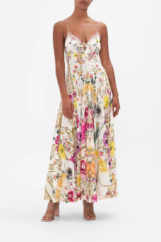 LONG DRESS WITH TIE FRONT DESTINY CALLING