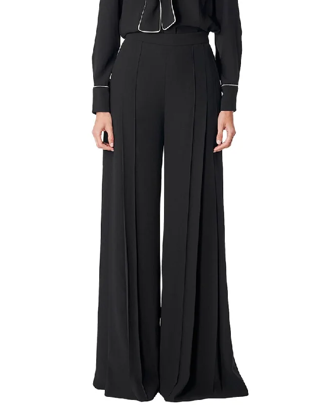 Carolina Herrera Pleated High Waist Wide Pant