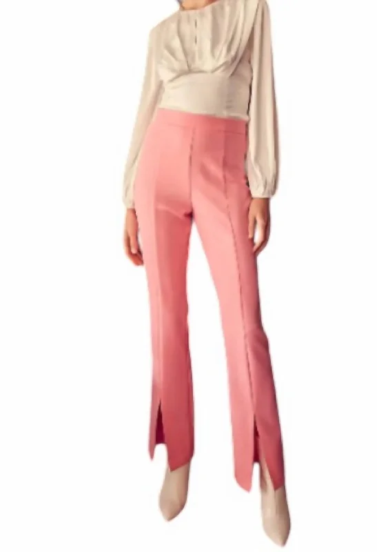 Doll Slit Pants In Pink