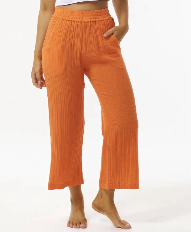 Premium Surf Beach Pants In Bright Orange